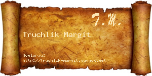 Truchlik Margit névjegykártya